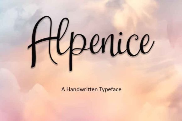 Alpenice: A Delicate Handwritten Font for Authentic Branding