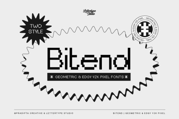 Bitend: A Geometric Pixel Font for Scroll-Stopping Campaigns