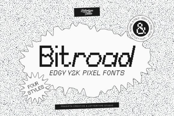 Bitroad: A Bold, Nostalgic Sans Serif Font for Retro Branding