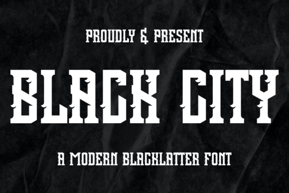 Black City: A Bold Blackletter Font for Campaign Impact