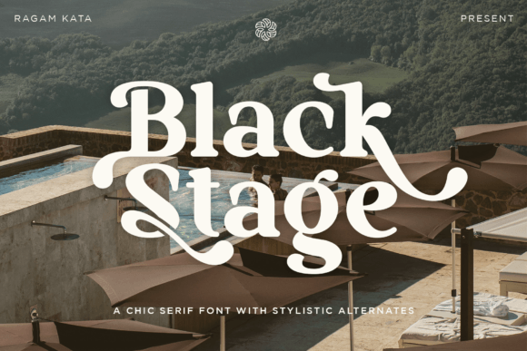 Black Stage: A Retro Serif Font That Builds Brand Trust
