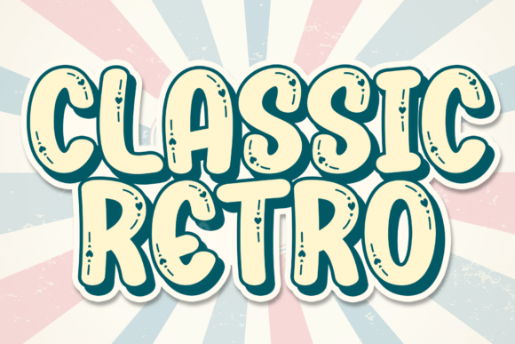 Classic Retro: A Timeless Font for Editorial Charm