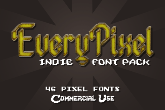 Every Pixel: A Versatile Pixel Font Bundle for Small Business Branding