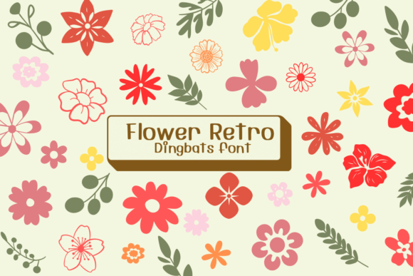 Flower Retro Font: A Timeless Choice for Crafters and Designers