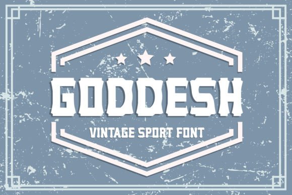 Goddesh: A Vintage Sports Typeface for Editorial Impact