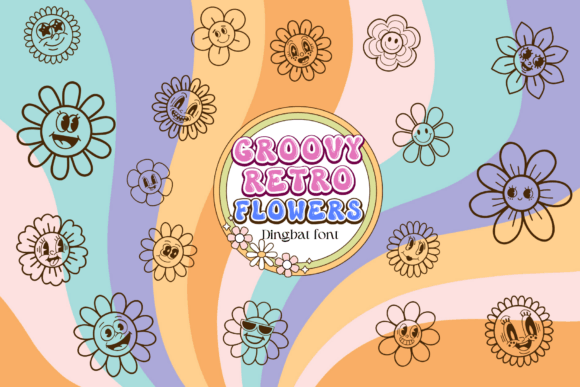 Groovy Retro Flowers: A Font for Editorial Charm