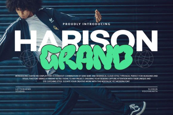 Harison Grand: A Retro Display Font That Stands Out in Fast-Scrolling Feeds