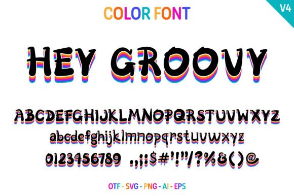 Hey Groovy Font: Retro Charm for Handmade Labels & Printables