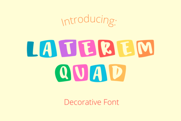 Laterem Quad: A Vintage Display Font for Digital Branding