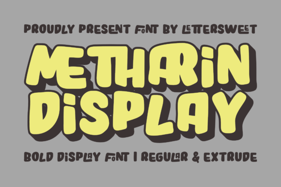 Metharin: A Playful Retro Display Font for Handmade Creators