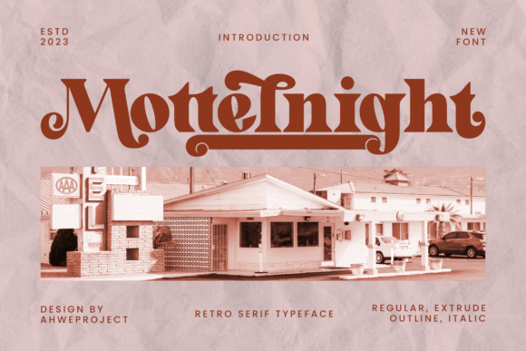 Mottelnight: A Vintage Serif Font for Editorial Charm