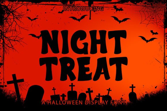 Night Treat: A Playful Retro Display Font for Small Business Branding