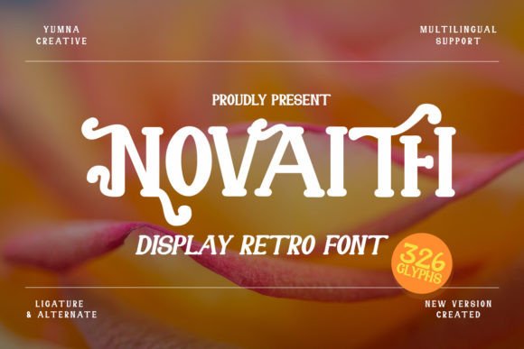 Novaith: A Display Font That Earns Its Space
