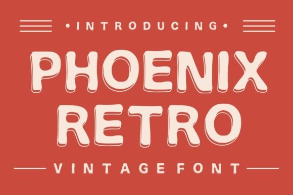 Phoenix Retro: A Bold Display Font That Elevates Your Brand