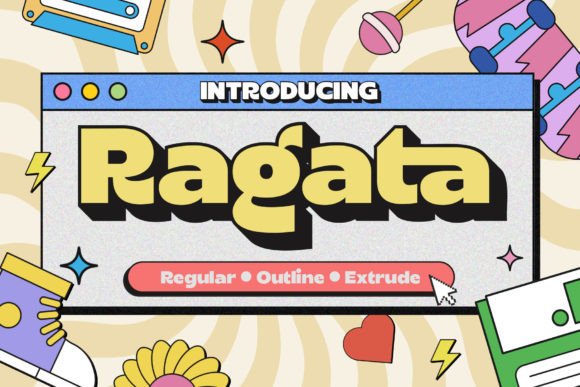 Ragata: A Bold, Playful Display Font for Digital Brands