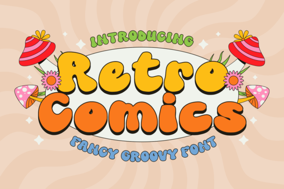 Retro Comics: A Groovy Sans Serif Font for Handmade Charm