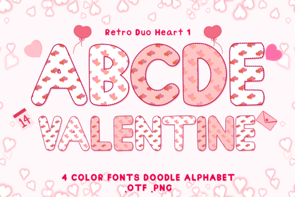 Retro Duo Heart 1: A Timeless Font for Editorial Design