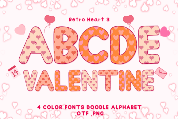 Retro Heart 3: A Color Font That Makes Love (and Offers) Instantly Legible
