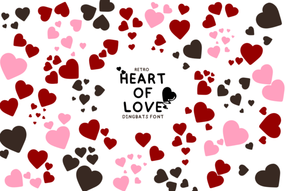 Retro Heart of Love Font