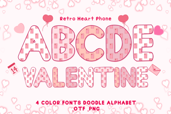 Retro Heart Phone: A Playful Color Font for Warm, Human Branding