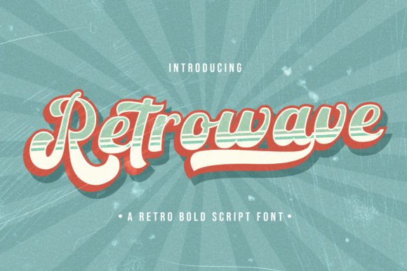 Retrowave: A Bold Retro Script Font for Scroll-Stopping Branding