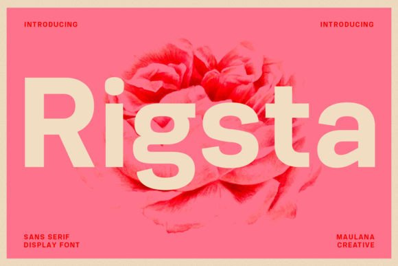 Rigsta: A Retro Sans Serif Font That Feels Like Handmade Magic