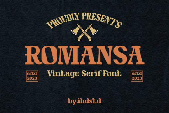 Romansa Vintage: A Bold Serif Font for Digital Brand Impact