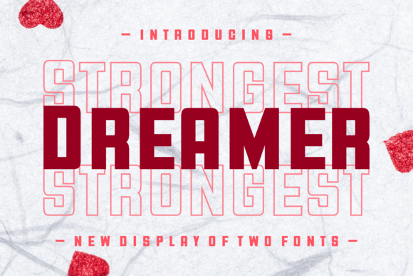 Strongest Dreamer Font: A Retro Display Typeface for Handmade Charm