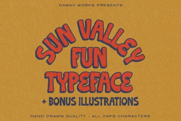 Sun Valley Font: A Retro Display Typeface for Editorial Charm
