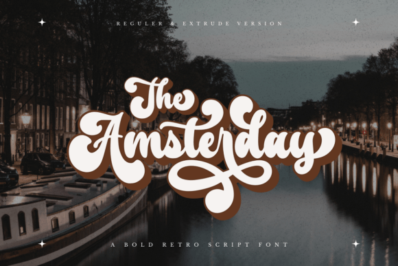 The Amsterday: A Bold Script Font That Cuts Through the Feed