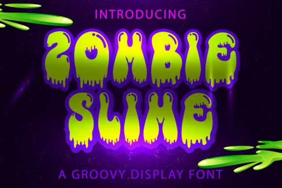 Zombie Slime: A Playful Retro Display Font That Grabs Attention